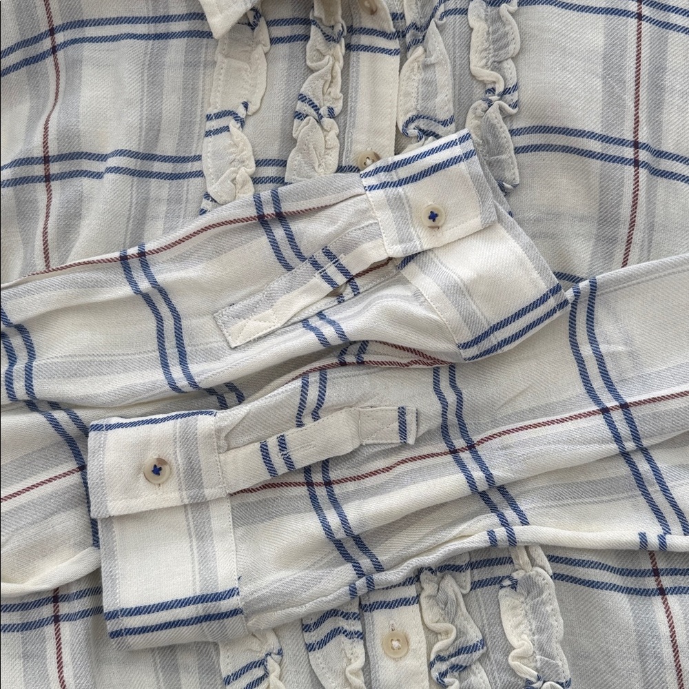 Anthropologie Pilcro Tuxedo Button Down Shirt - Picture 12 of 12